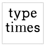 typeface Type Times